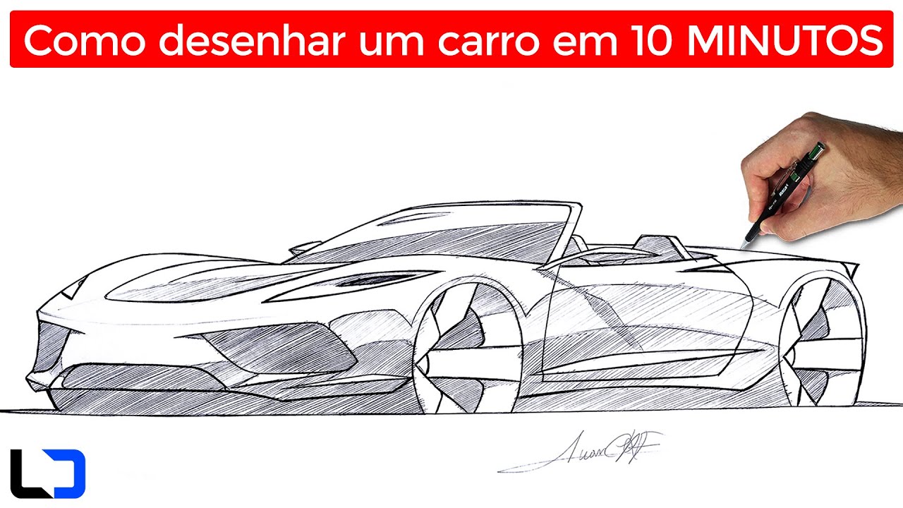 Descubra Como Desenhar Carros Esportivos e Clássicos e Imprima