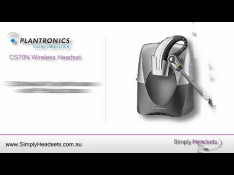 Plantronics CS70N Wireless Headset System (Noise Cancelling) Video Overview