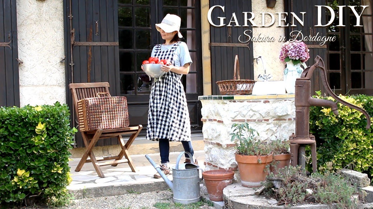 【お庭DIY】ガーデンシンクを作る｜日々の暮らしをより楽しく｜フランス田舎のお友達の家をちょこっと紹介｜家にある使っていなかったものやブロカントを出来るだけ活用｜フランス田舎暮らし