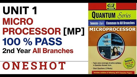 MICRO PROCESSOR UNIT 1 ONESHOT 🎯| ALL BRANCHES | 100% Pass | 2nd year most imp question series| AKTU