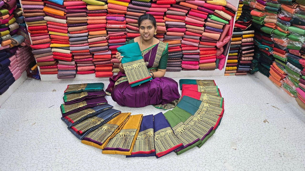 🔴Live| Narayanpet Cotton Collections பாக்கலாம் வாங்க🤩|Elampillai Sarees|🟢Order👉8973734361