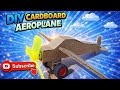 How To Make Cardboard Aero plane  At Home DIY Cardboard Airplane that Fly #cardboardcrafts