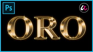 Cómo crear un efecto de texto de oro en Photoshop