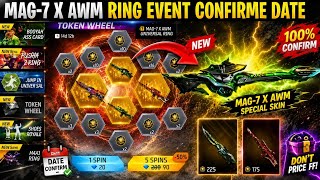 NEW UPCOMING MAG-7 X AWM GUN SKIN RETURN 🥳 CONFIRM DATE 📅 #freefire #ffevent #event #trending 