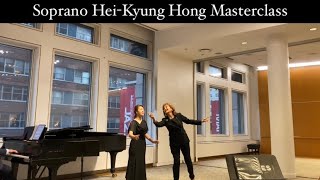[Soprano Hei-Kyung Hong Masterclass] Soprano Luna Park | Mannes School of Music, New York