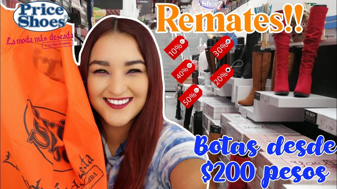 REBAJAS en PRICE SHOES 2020/ Botas desde $200 pesos/GRAN REMATE de zapatos  y ropa Otoño/ Zulma Ibeth - YouTube