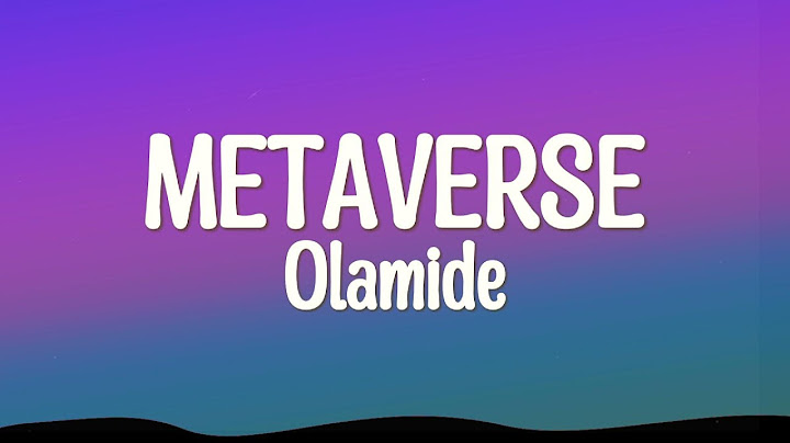 Olamide - Metaverse (Lyrics)