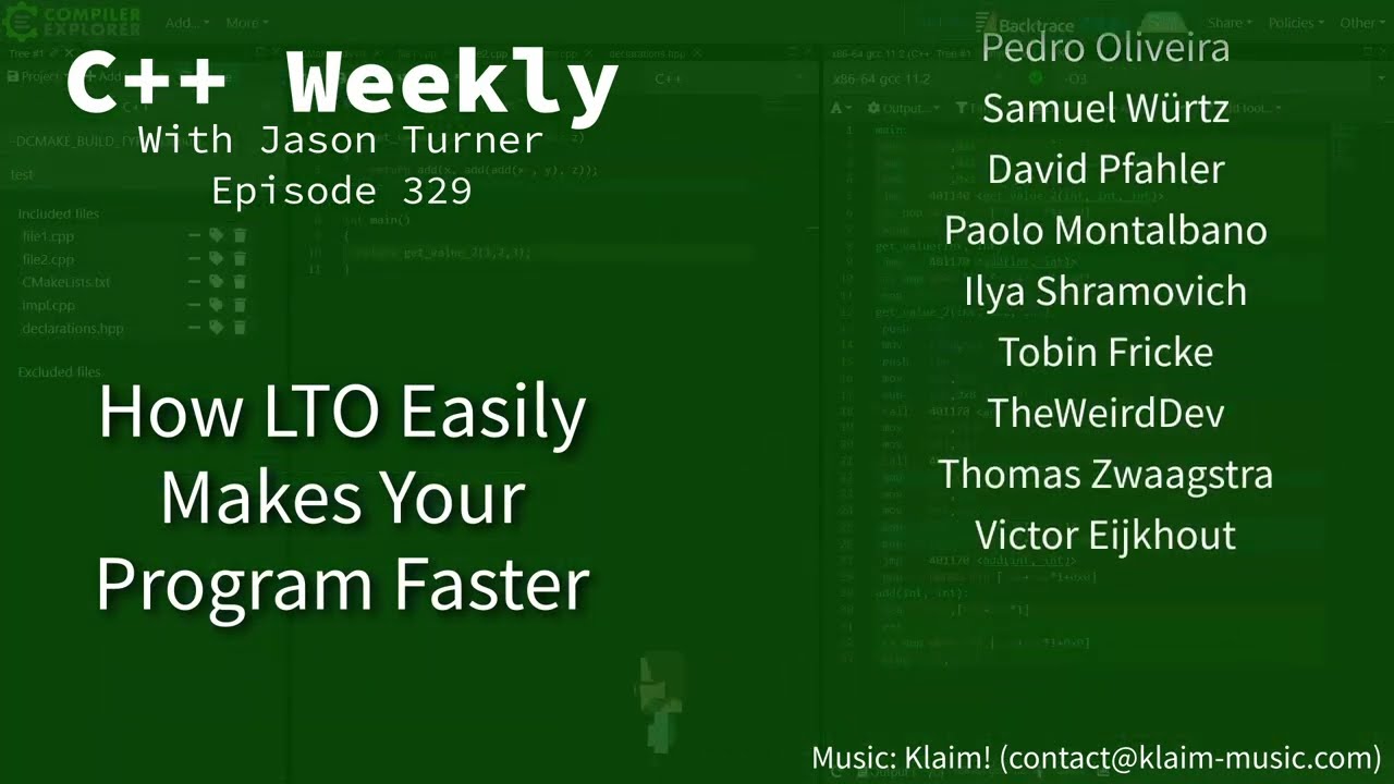 C++ Weekly - Ep 329 - How LTO Easily Makes Your Program Faster