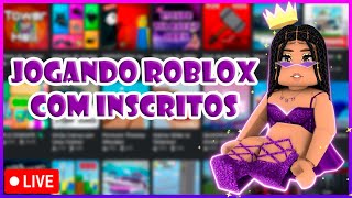 LIVE - 🤩 ROBLOX AO VIVO 🤩 JOGANDO COM INSCRITOS NAS FÉRIAS 🤩 VEM PRA  LIVE ♥ 