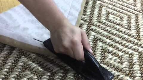 Blind Stitching a Rug | Finished vs. Unfinished Corners