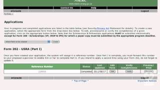 NSERC USRA program application tutorial screenshot 5