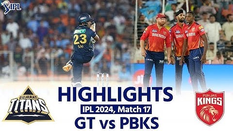 IPL 2024 HIGHLIGHTS💥            GT VS PBKS PBKS WIN BY 3 WICKETS