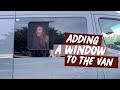 How to install a window on a sprinter van  am auto sliding door screened halfslider window install