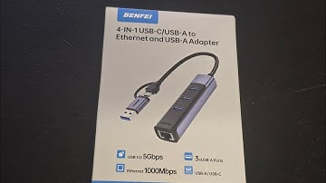 BENFEI 4 in1 USB-C/USB 3.0 to Ethernet Adapter - Box Opening
