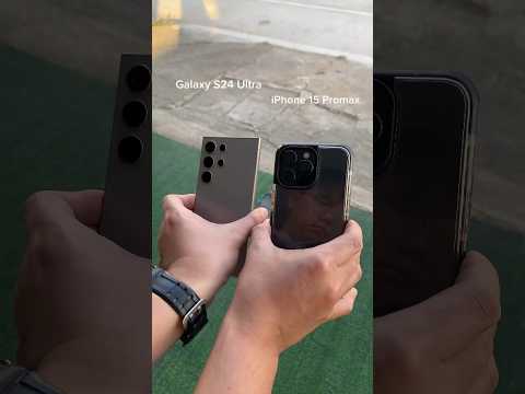 รีวิวเปรียบเทียบระบบกันสั่นของมือถือเรือธง Galaxy S24 Ultra ปะทะ iPhone 15 Promax #samsung #iphone