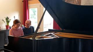 Fun at home with Brahms! Elisa&Dad