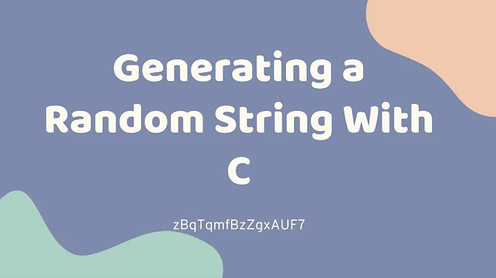 Random String Generation with C