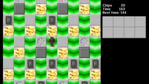 CCLP1 level 31 solution - 144 seconds