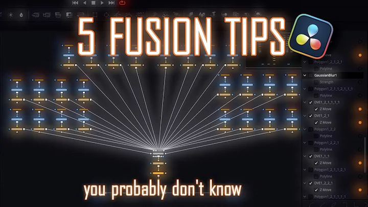 5 HUGE Timesaver in Fusion / DaVinci Resolve Tutorial