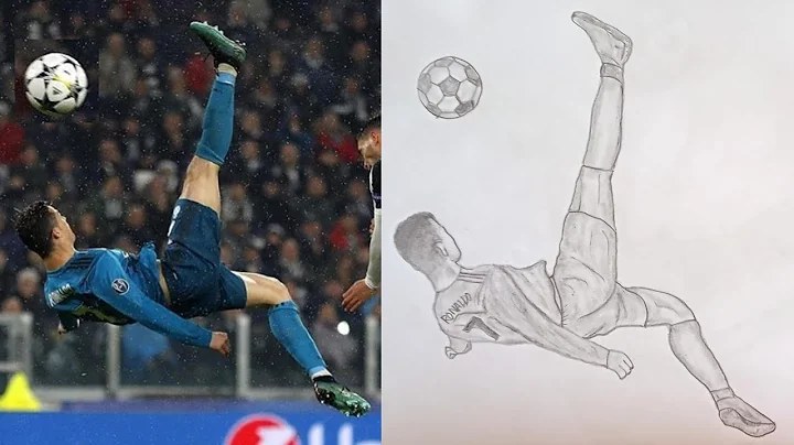 Easy Steps to Draw Ronaldo's Amazing Bicycle Kick