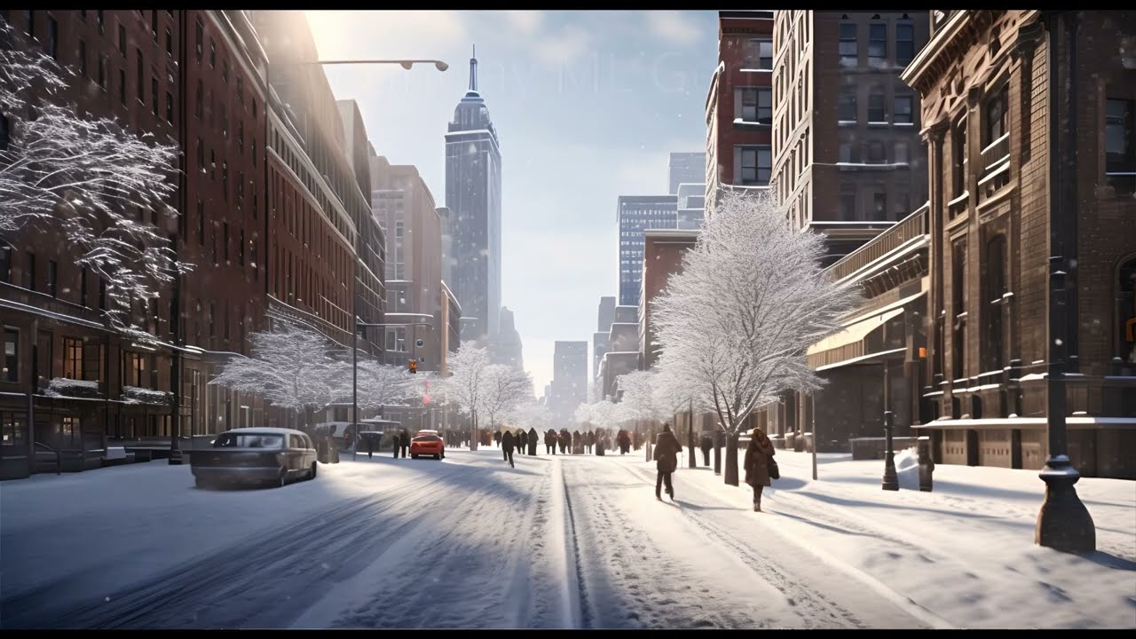 Runway ML Gen 2 Motion Brush - Busy City Street in Winter