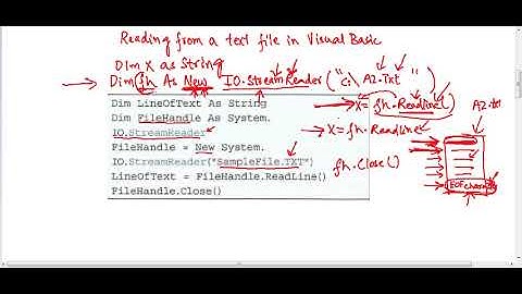 Reading from a text file in Visual Basic