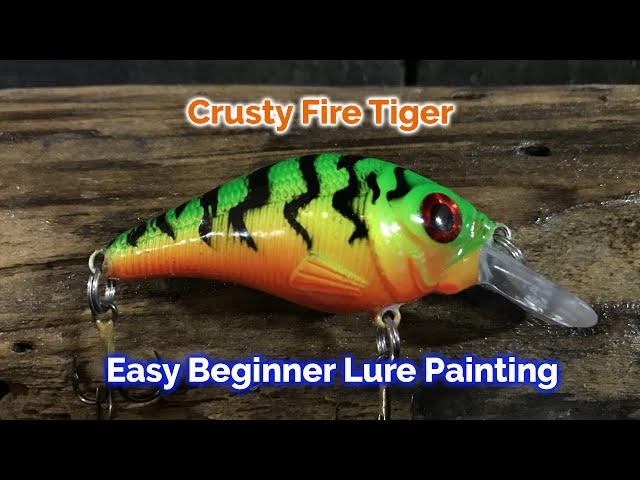 Lure Painting Crusty Fire Tiger - Easy Fishing Lure Airbrushing - CC053 