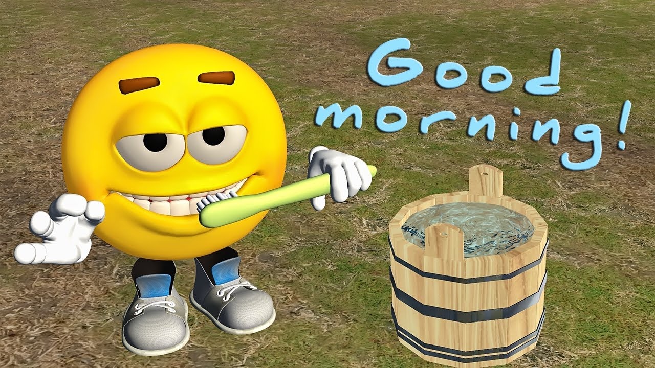 Funny Good Morning video Emoji wishes Good Morning