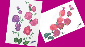 かわいい和風イラスト 簡単2分 スイートピー 春の絵手紙の描き方 100均マーカー ハガキ絵 墨絵 一筆画 かわいい花のイラスト 3月 4月 5月 Mp3