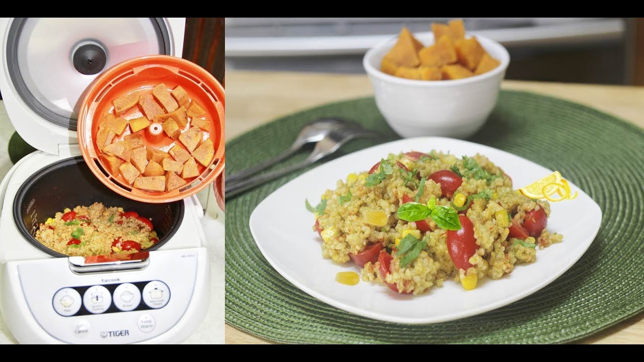 Nutritious Bulgar Grain Salad with Sweet Potato as a Healthy Dessert | Bhavna