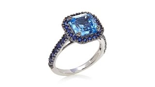 Jean Dousset 4.44ct Absolute] Created Spinel Framed Ring