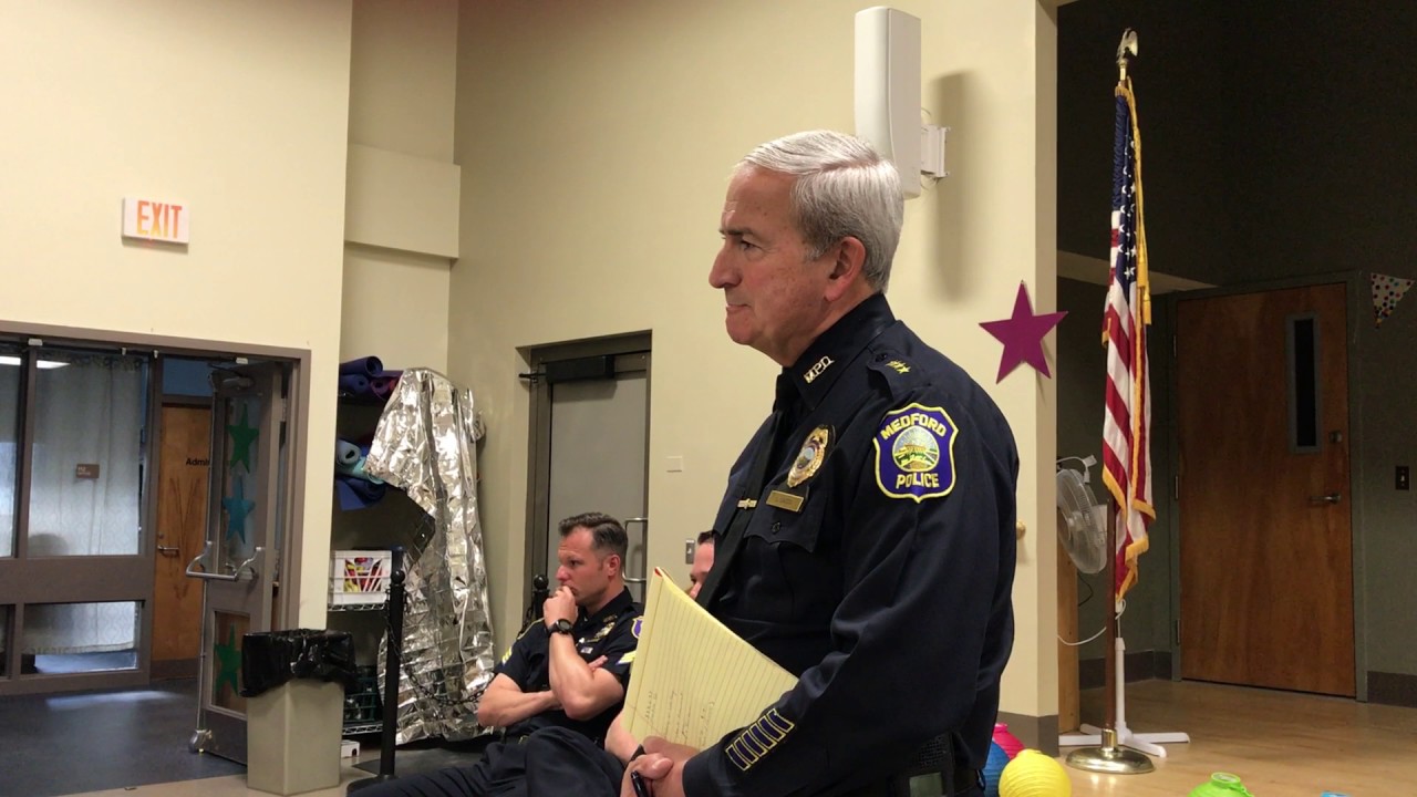 IMG 1376 Part 2 Medford MA Police Chief Sacco at Senior Center May 3