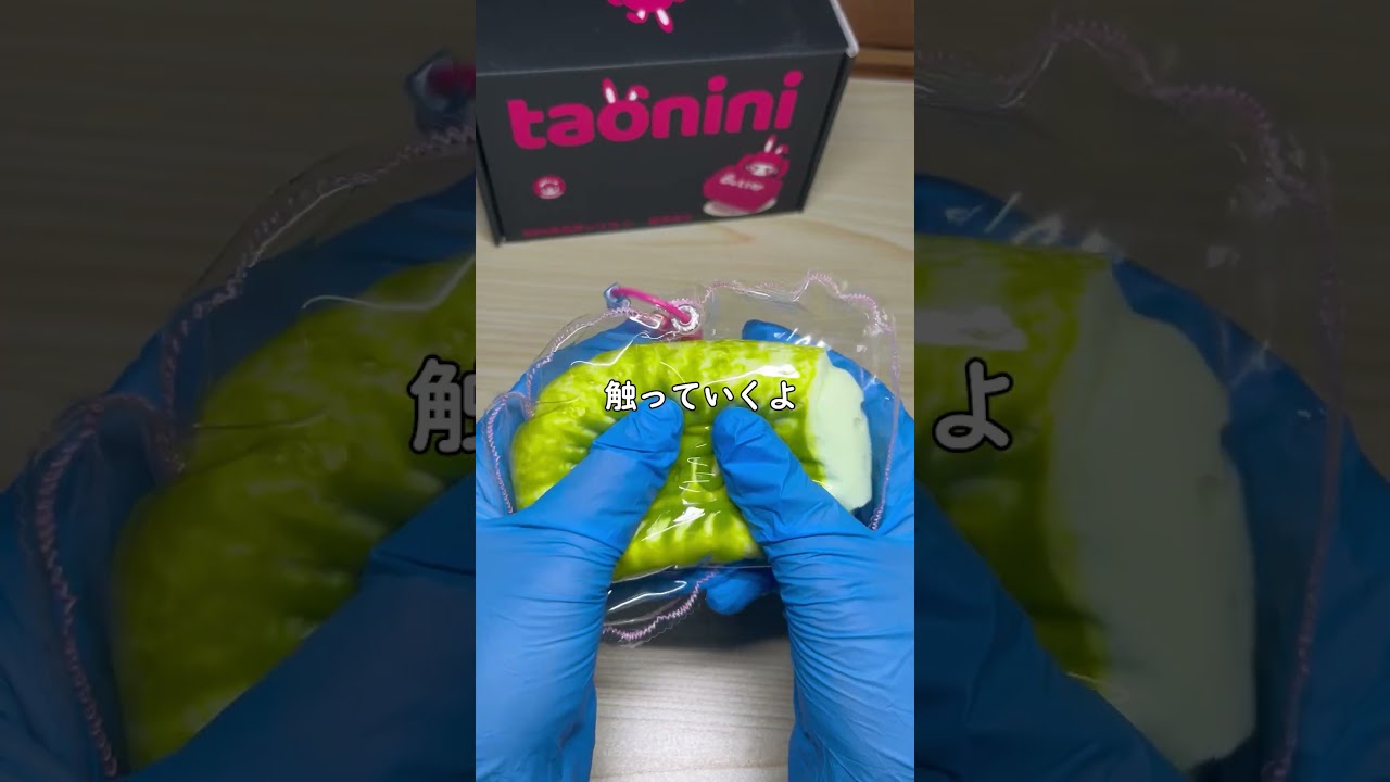 美味しそうな抹茶のビスケットスクイーズでASMR