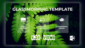 GlassMorphism PowerPoint Template | Slide Master Tutorial