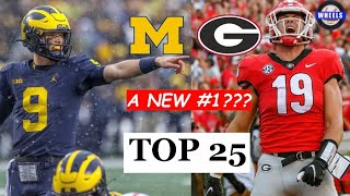 WEEK 12 COLLEGE FOOTBALL TOP 25: A NEW #1? | RANKED BY WHEELS