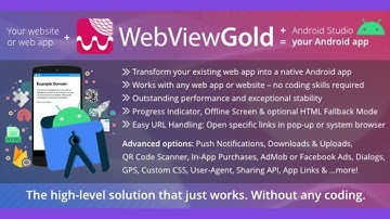 WebViewGold app source code download || how to make webview app in android || source code download