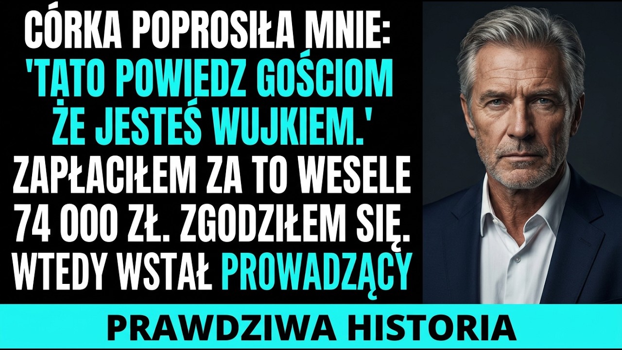 „Mogłeś chociaż raz nie być sobą” – powiedziała moja córka na swoim weselu, po którym zapłaciłem siedemdziesiąt cztery tysiące złotych. Przez dwa lata mówiła rodzicom męża, że jej rodzice nie...