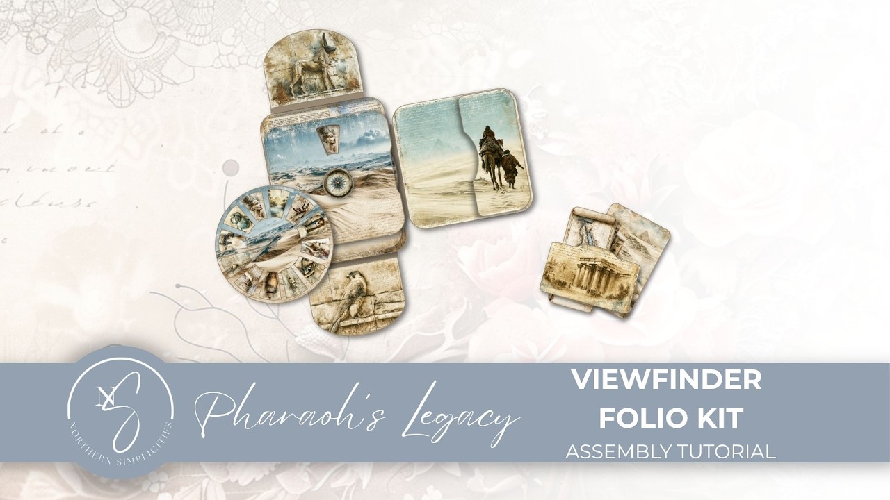 Pharaoh s Legacy Egyptian Viewfinder Folio Junk Journal Assembly pharaoh-s-legacy-egyptian-viewfinder-folio-junk-journal-assembly