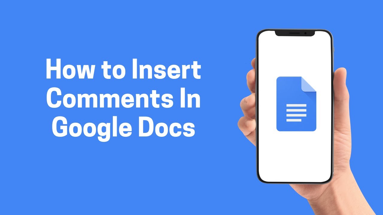 [Google Docs] How to Insert Comments In Google Docs 2022 (Google Docs ...