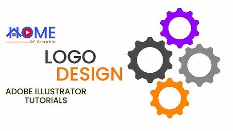 1.9 How to draw a cog/gear/settings icon in adobe illustrator.Professional logo design. Ai tutorial.