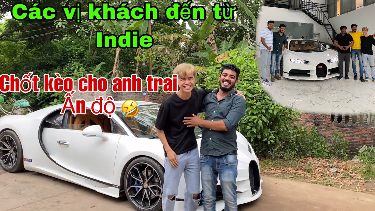 ⁣Phản ứng các bạn Ấn Độ (India) khi thấy bugatti . Chốt !