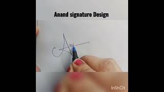 Anand Signature Design Letter Name Famous Name