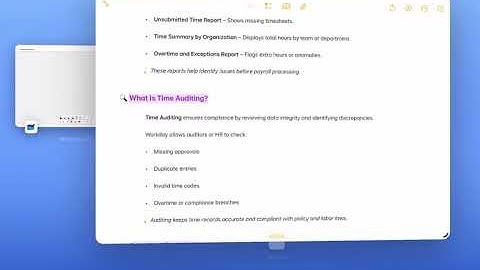 WorkDay - #78 Anusha Journal  Time Reports & Auditing in Workday..MP4 #workday#study