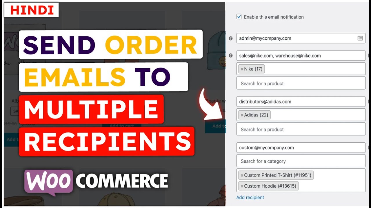 📧 How to Send WooCommerce Emails to Multiple Recipients - YouTube