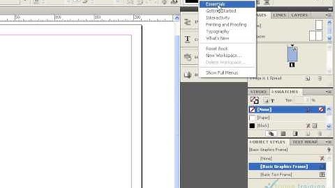 Adobe Indesign CS4 in Tamil - Welcome and Interface