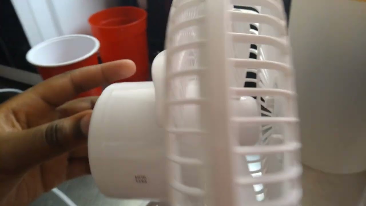 comfort zone desk fan 6 in unboxing and review