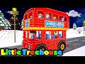 Christmas Wheels On The Bus | Kindergarten Nursery Rhymes & Baby Songs - Little Treehouse