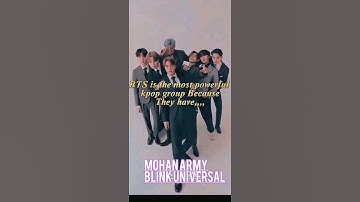 bts is the most powerful kpop group because they have 💜👑 #bts #mohanblinkarmyuniversal