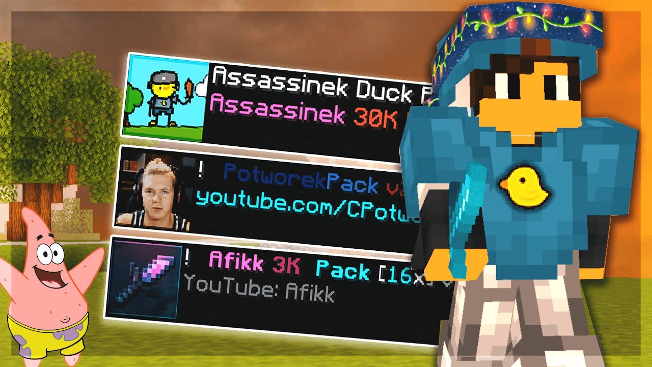 TESTUJĘ TEXTUREPACKI POLSKICH YOUTUBERÓW! ( Afikk, Assassinek, CPotworek )