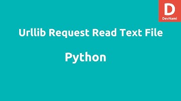 Python Urllib Request Read Text File